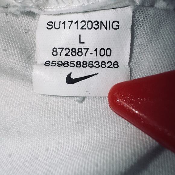 Nike University Of Oregon Ducks Large White T-shirt Tee Top Feather Print Sleeve - Picture 5 of 5